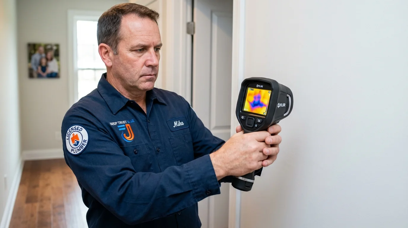 Thermal imaging leak detection by Johns Plumbing LLC in Laporte